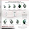 Service Caster 6 Inch Green Poly on Cast Iron Caster Set with 2 Brakes/Swivel Lock 2 Rigid SCC SCC-30CS620-PUB-GB-TLB-BSL-2-R-2 - alternate 3